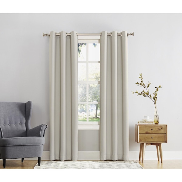 Sun Zero Sun Zero Norwich Ivory Blackout Curtains 80 in. W X 84 in. L AC-NORWICH84PRL - main
